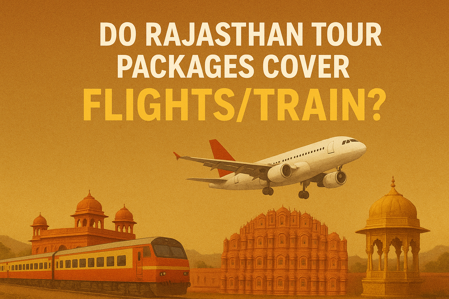 Do Rajasthan Tour Packages Cover Flights/Trains or Just Local Travel?